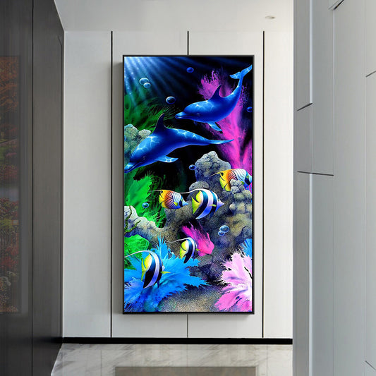 Underwater World - Full Round Drill Diamond Painting 40*80CM