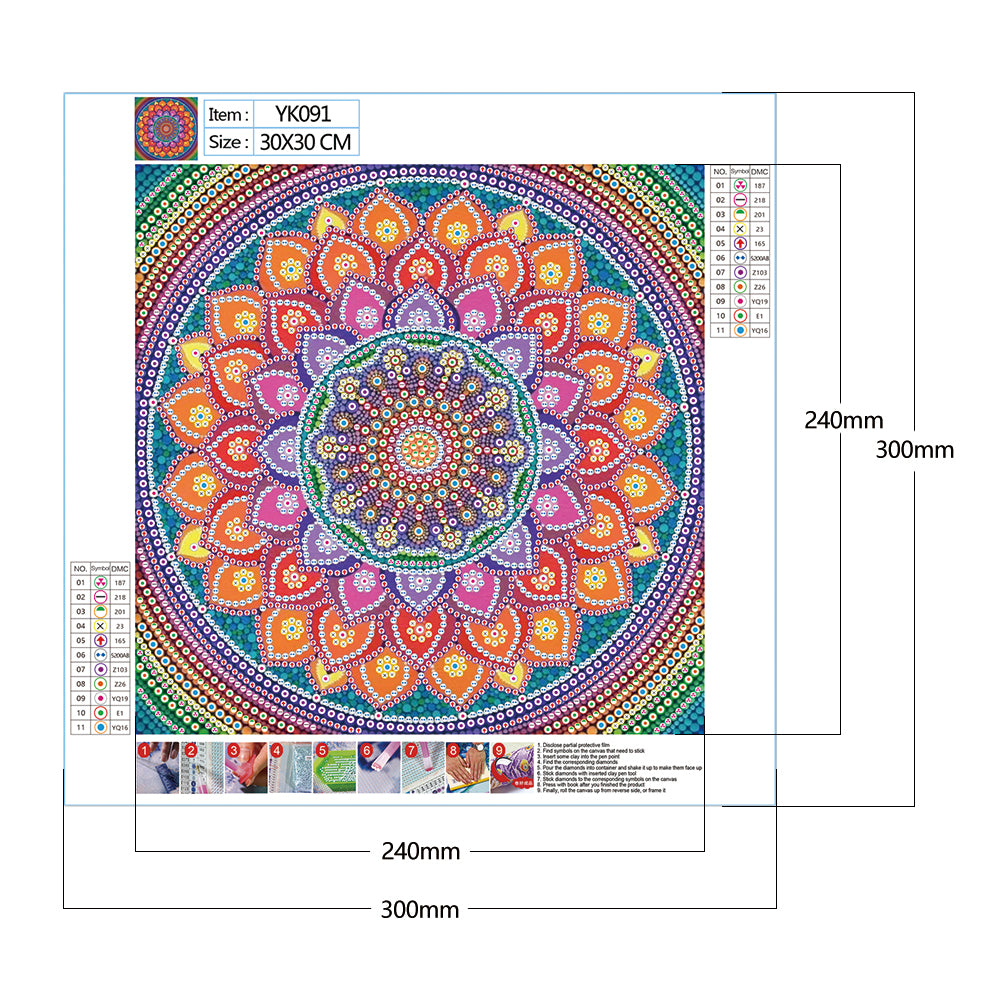 Datura - Special Shaped Drill Diamond Painting 30*30CM
