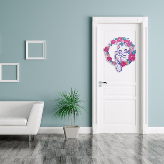 DIY Spot Drill Garland 5D Crystal Diamond Painting Art Flower Wreath Gift