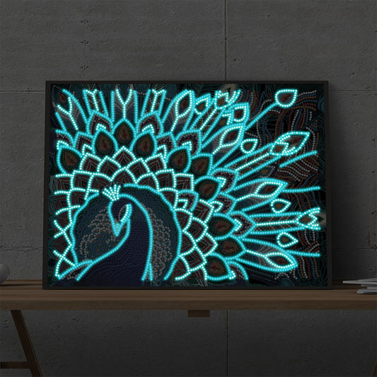 Animal Luminous - Special Shaped Drill Diamond Painting 40*30CM