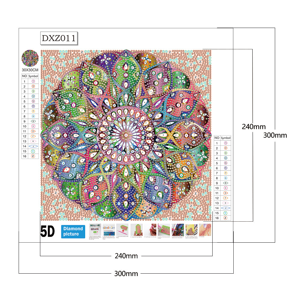 Datura - Special Shaped Drill Diamond Painting 30*30CM