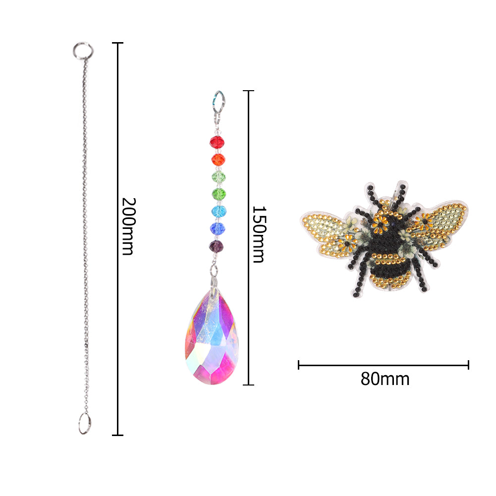 DIY 5D Mosaic Jewelry Diamond Painting Kit Window Wind Chime