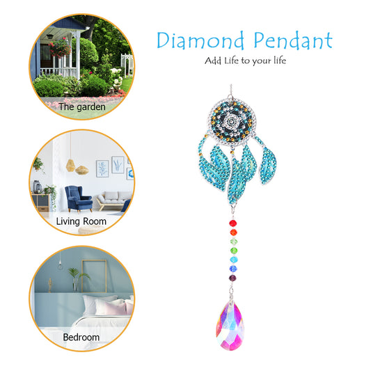 DIY 5D Mosaic Jewelry Diamond Painting Kit Window Wind Chime