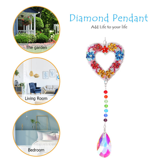 DIY 5D Mosaic Jewelry Diamond Painting Kit Window Wind Chime