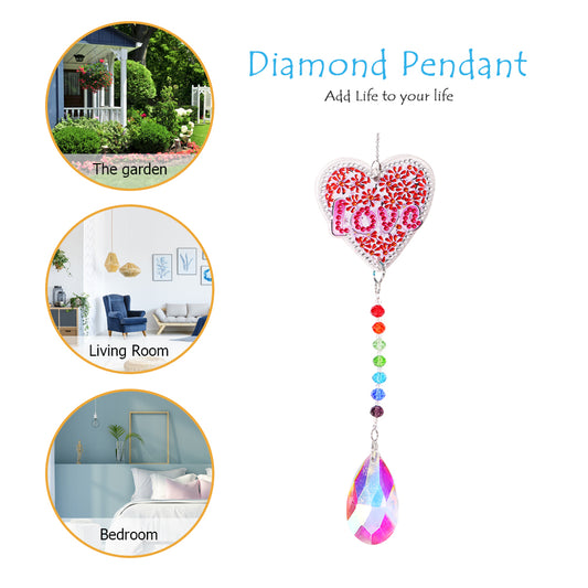 DIY 5D Mosaic Jewelry Diamond Painting Kit Window Wind Chime