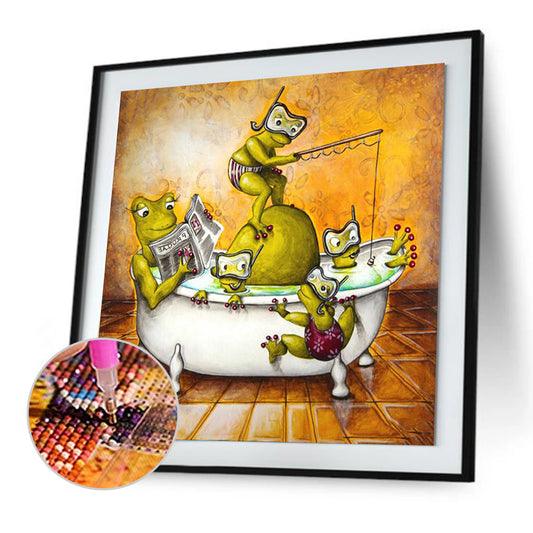 Funny frog - Full Square Drill Diamond Painting 40*40CM