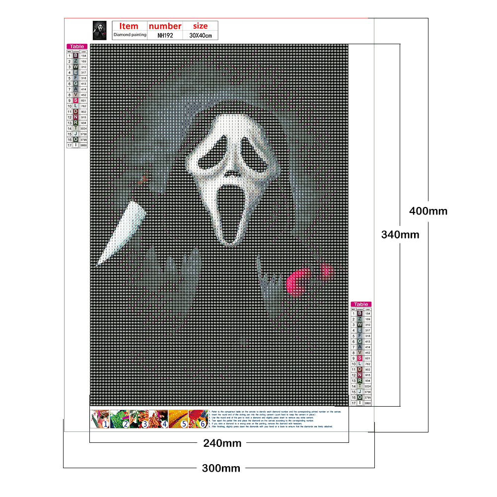 Horror Doll - Full Round Drill Diamond Painting 30*40CM