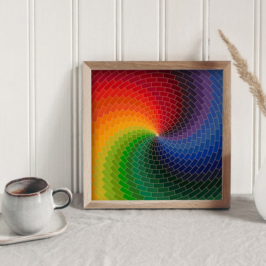 Rotating Rainbow - Full Round Drill Diamond Painting 40*40CM