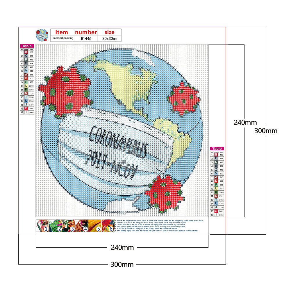 Epidemic - Full Round Drill Diamond Painting 30*30CM