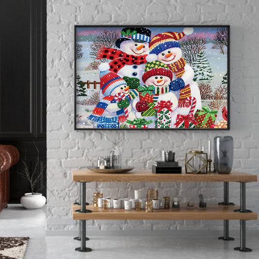 Snowman - Full Square Drill Diamond Painting 50*40CM