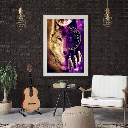 Wolf - Full Round Drill Diamond Painting 30*40CM