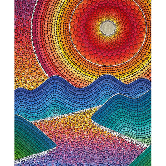 Sunset - Special Shaped Drill Diamond Painting 30*40CM