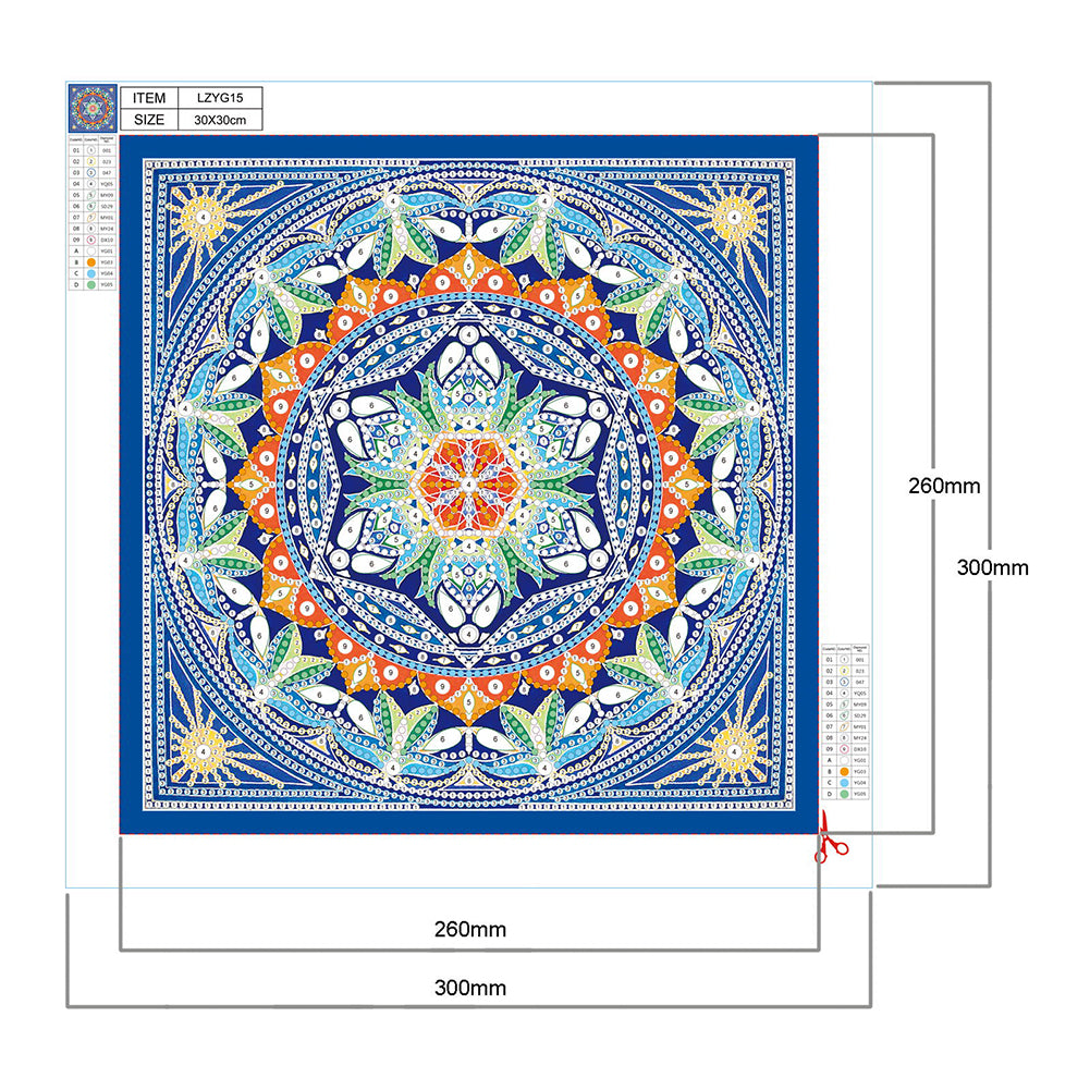 Luminous Datura - Special Shaped Drill Diamond Painting 30*30CM