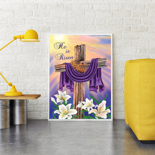 Cross - Full Round Drill Diamond Painting 30*40CM