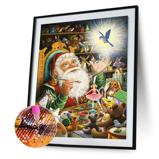 Santa Claus - Full Round Drill Diamond Painting 40*50CM