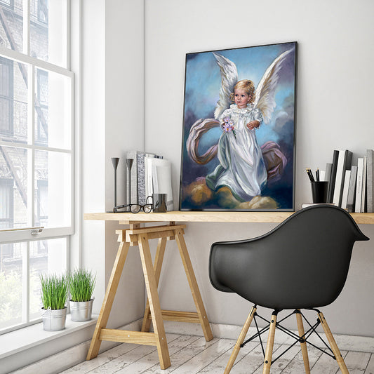 Angel Girl - Full Round Drill Diamond Painting 30*40CM