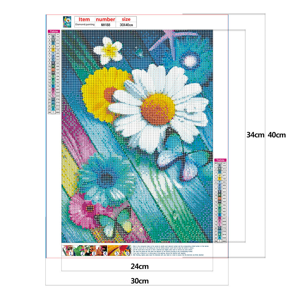 Butterfly - Full Round Drill Diamond Painting 30*40CM