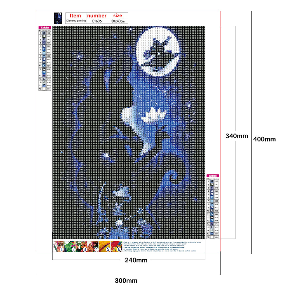 Girl - Full Round Drill Diamond Painting 30*40CM