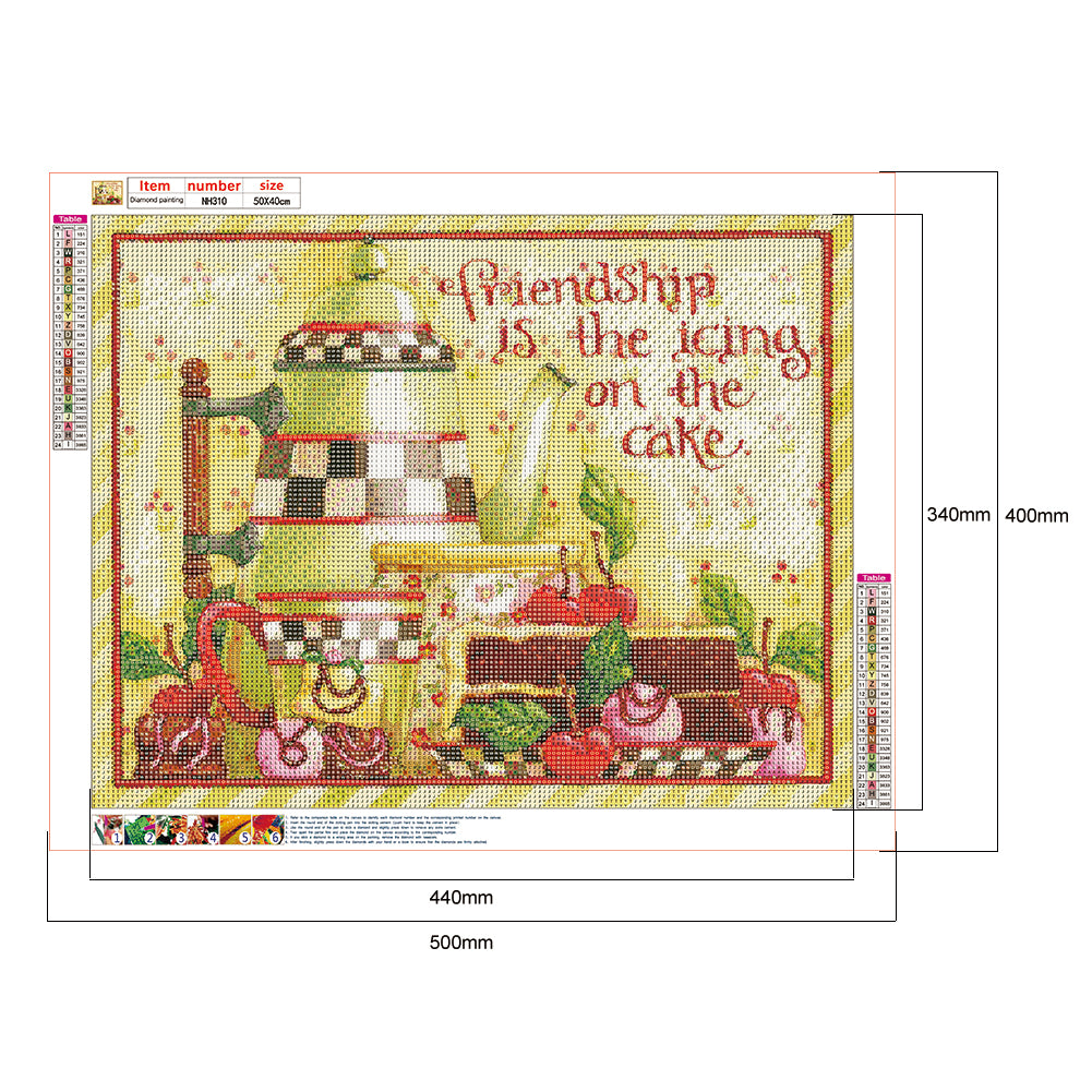 Kitchen Supplies - Full Round Drill Diamond Painting 50*40CM