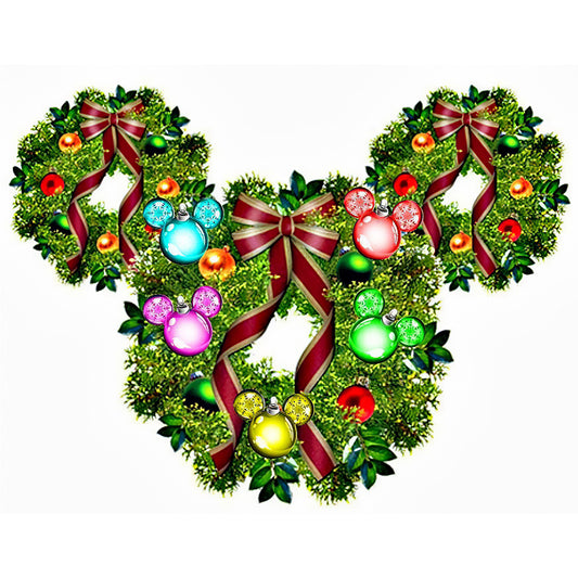 Christmas Wreath - Special Shaped Drill Diamond Painting 40*30CM