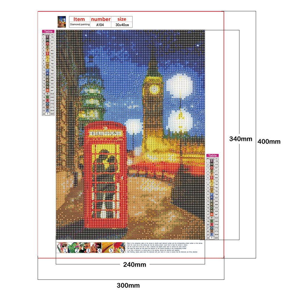 Night View - Full Round Drill Diamond Painting 30*40CM