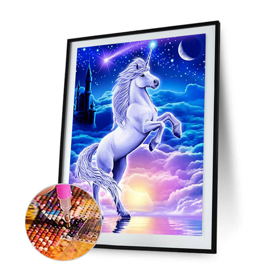 Unicorn - Full Round Drill Diamond Painting 30*40CM