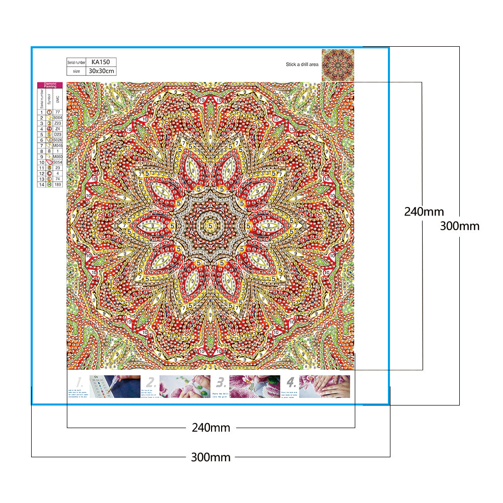 Datura - Full Round Drill Diamond Painting 30*30CM
