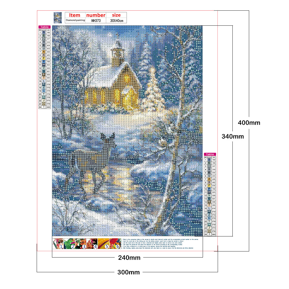 Deer - Full Round Drill Diamond Painting 30*40CM