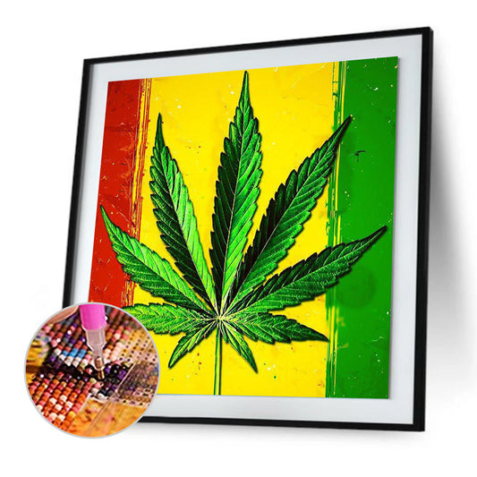 Leaf - Full Round Drill Diamond Painting 30*30CM