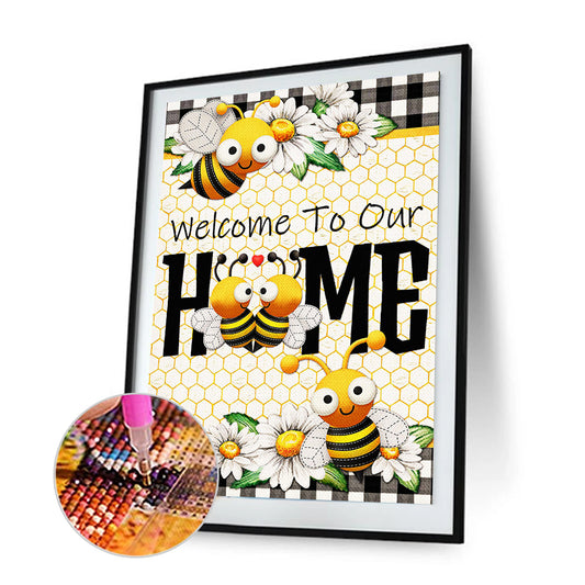 Bee - Full Round Drill Diamond Painting 30*40CM