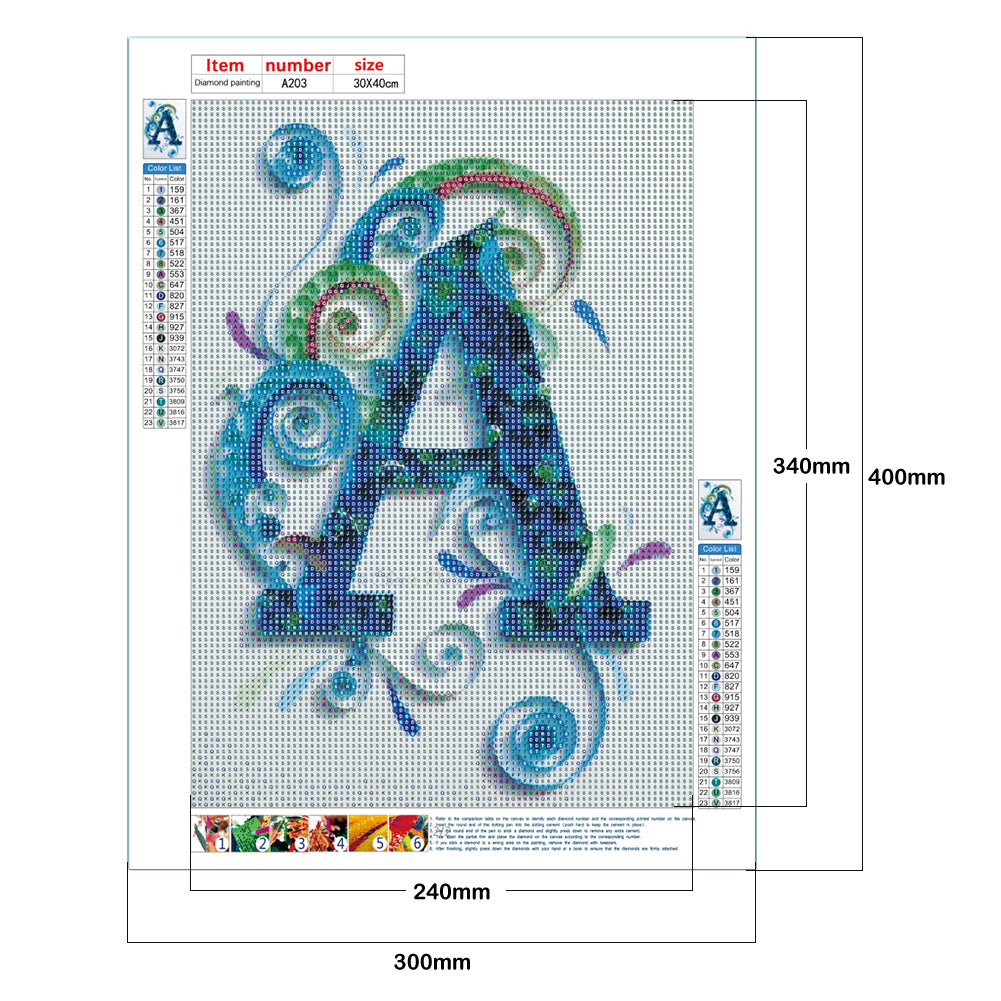 Paper Quilling - Full Round Drill Diamond Painting 30*40CM