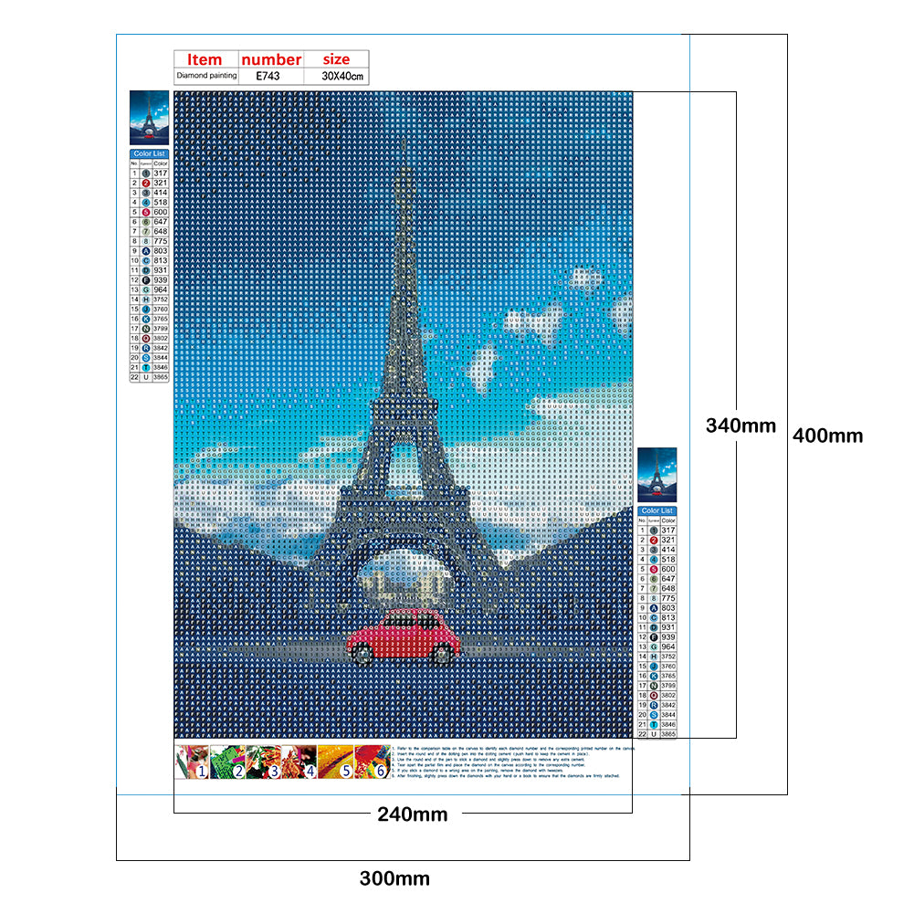 City Tower - Full Round Drill Diamond Painting 30*40CM