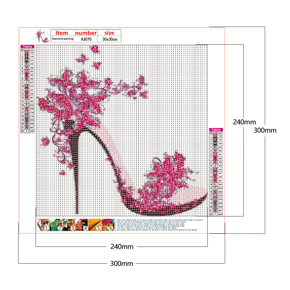 High Heels - Full Round Drill Diamond Painting 30*30CM