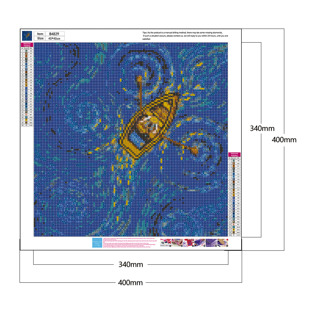 Star Lake - Full Round Drill Diamond Painting 40*40CM