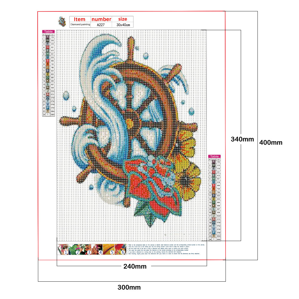 Boat - Full Round Drill Diamond Painting 30*40CM