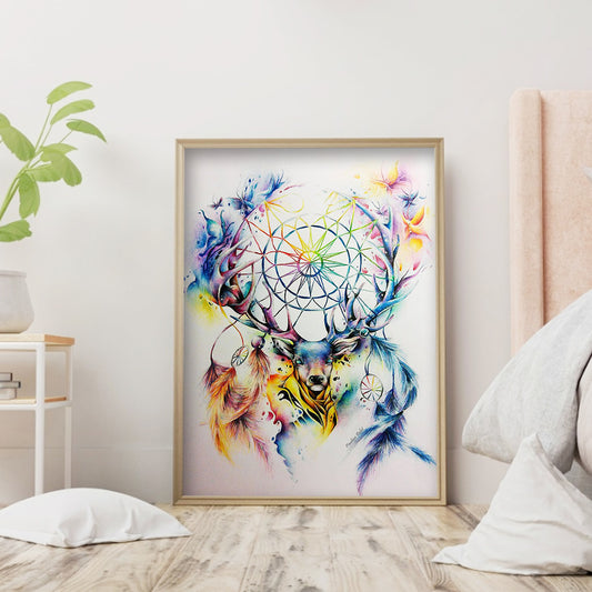 Deer Dreamcatcher - Special Shaped Drill Diamond Paiting 30*40CM