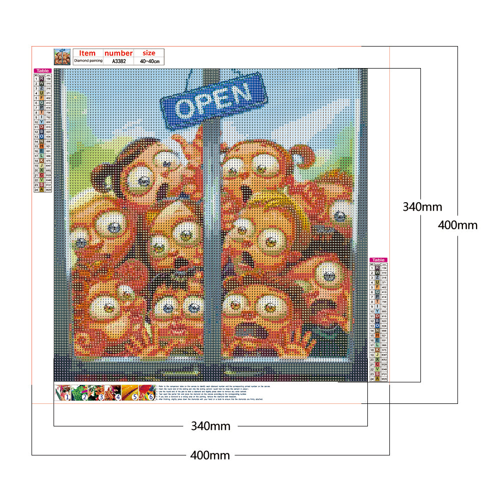 Kid Head - Full Round Drill Diamond Painting 40*40CM