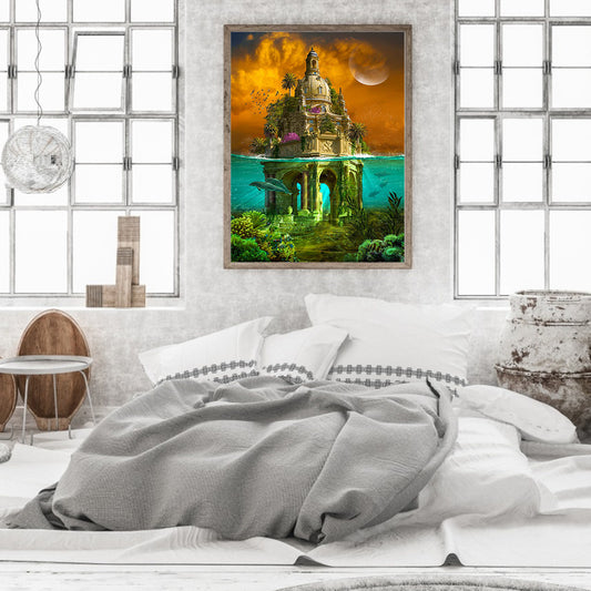 Villa - Full Round Drill Diamond Painting 40*50CM