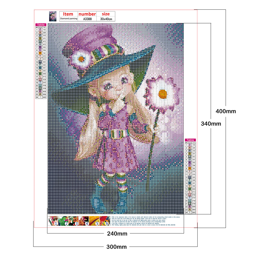 Doll - Full Round Drill Diamond Painting 30*40CM