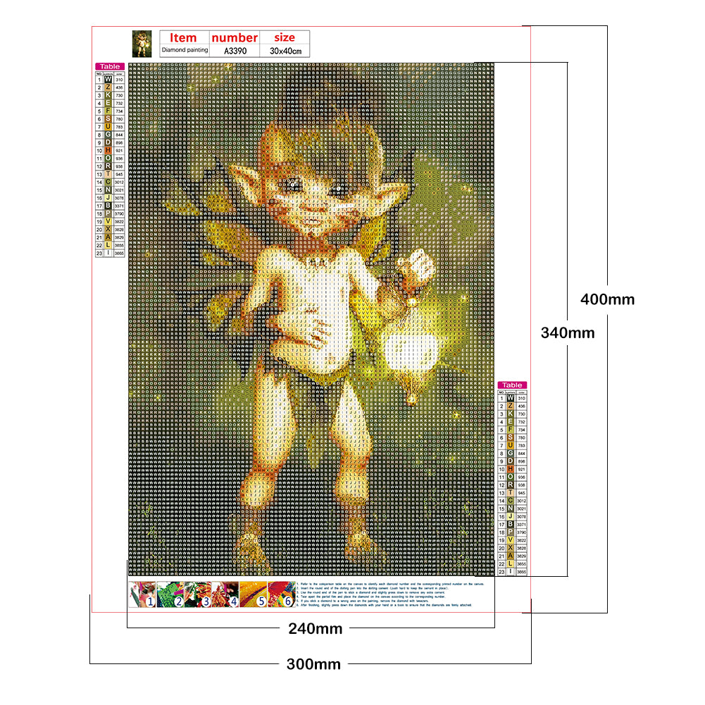 Doll - Full Round Drill Diamond Painting 30*40CM