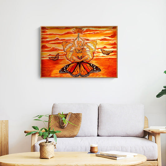 Butterfly People - Full Round Drill Diamond Painting 40*30CM