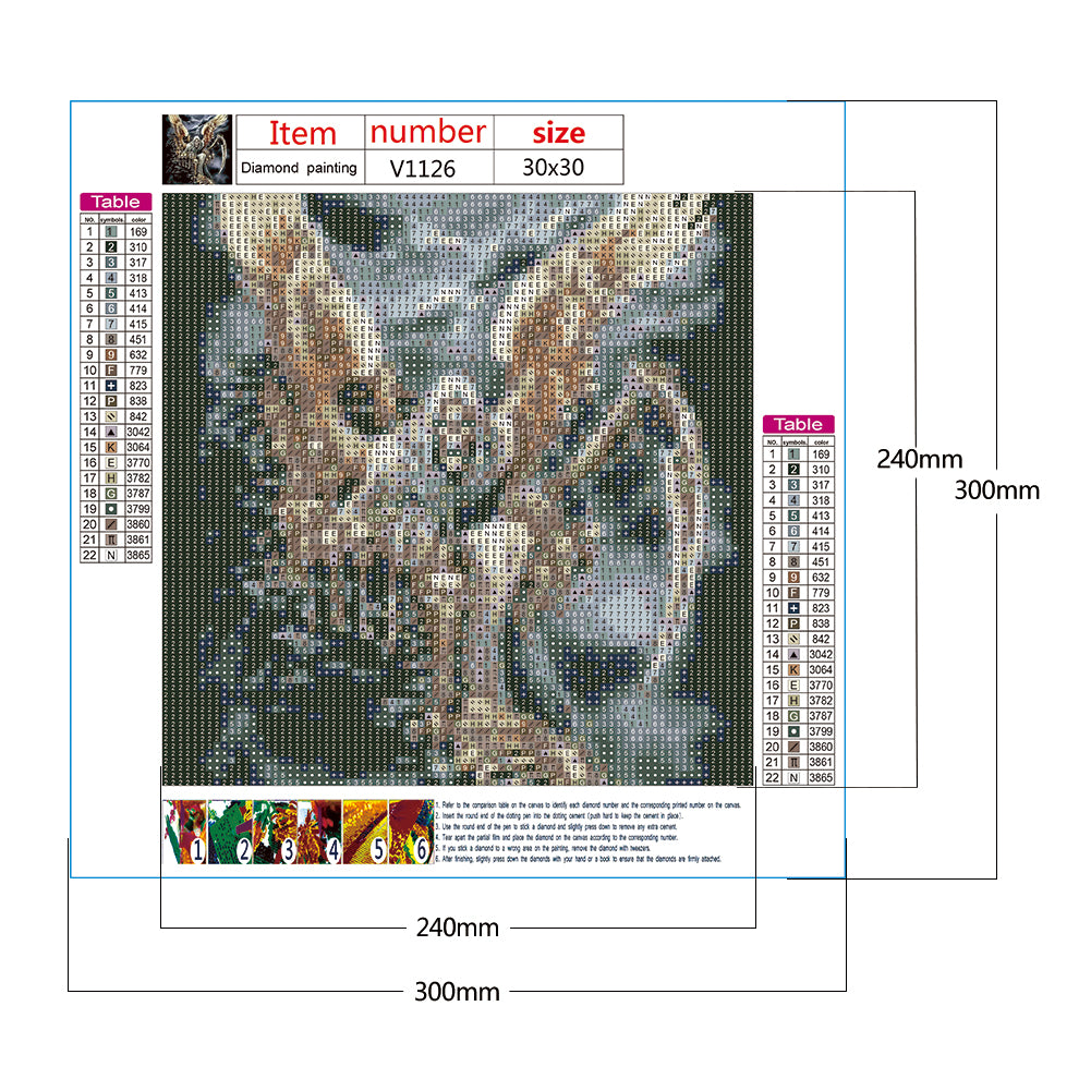 Angels Demons - Full Round Drill Diamond Painting 30*30CM