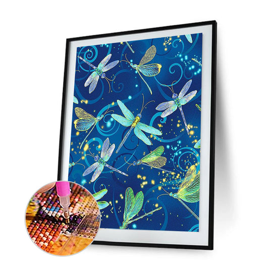 Dragonfly - Full Round Drill Diamond Painting 30*40CM