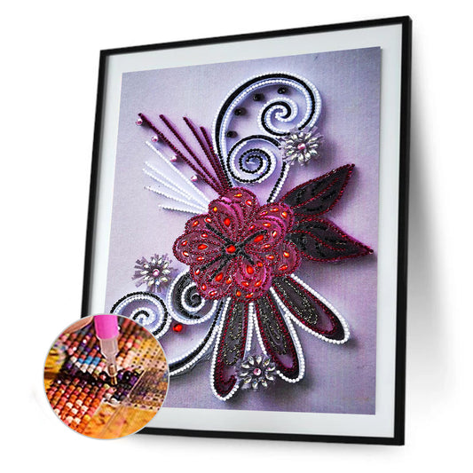 Flowers - Special Shaped Drill Diamond Paiting 30*40CM