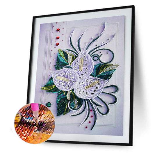 Flowers - Special Shaped Drill Diamond Paiting 30*40CM