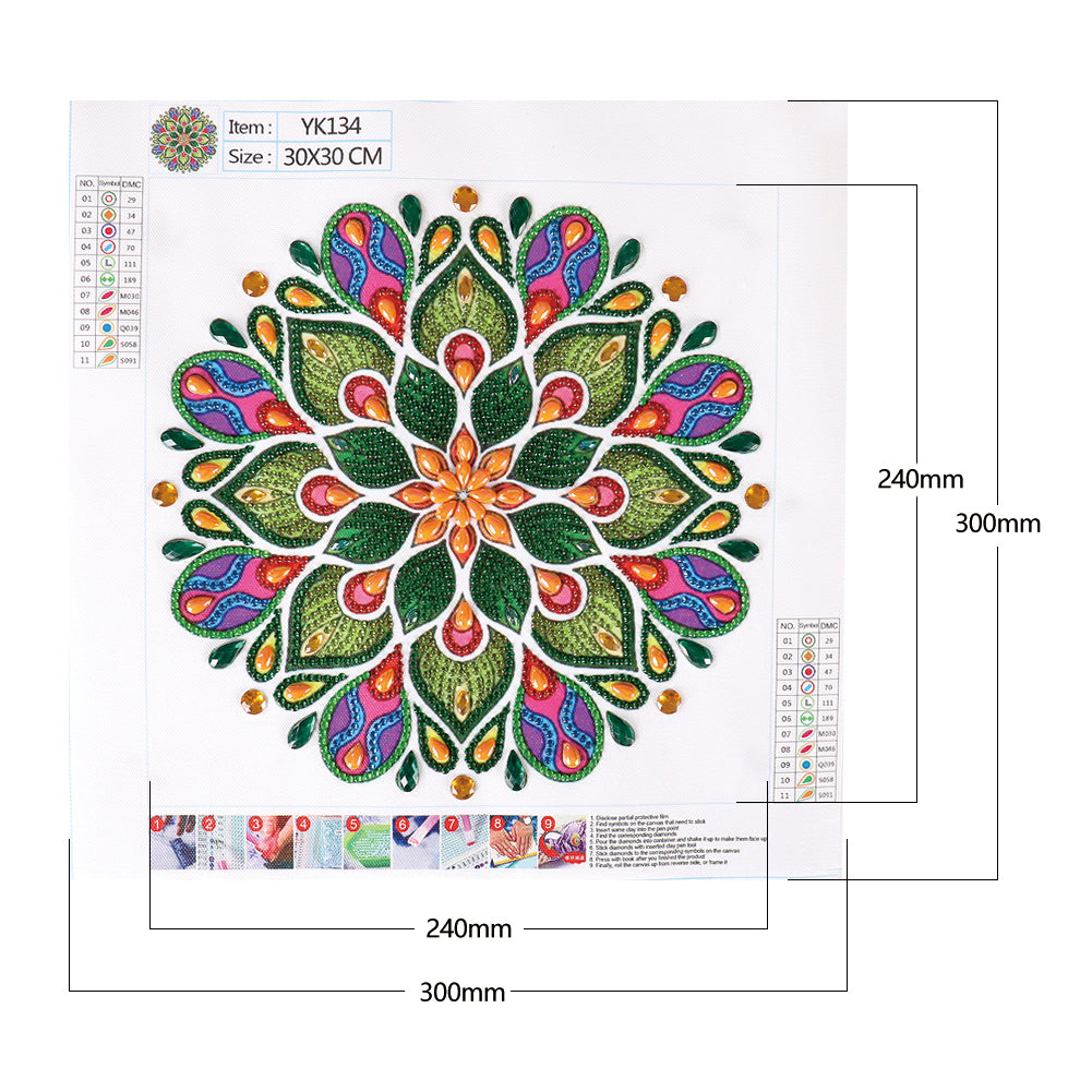 Datura - Special Shaped Drill Diamond Paiting 30*30CM