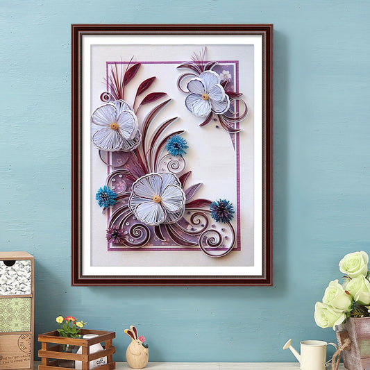 Paper Quilling - Full Round Drill Diamond Painting 30*40cm