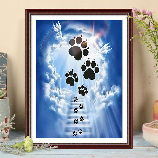 Dog Footprints - Full Round Drill Diamond Painting 30*40CM