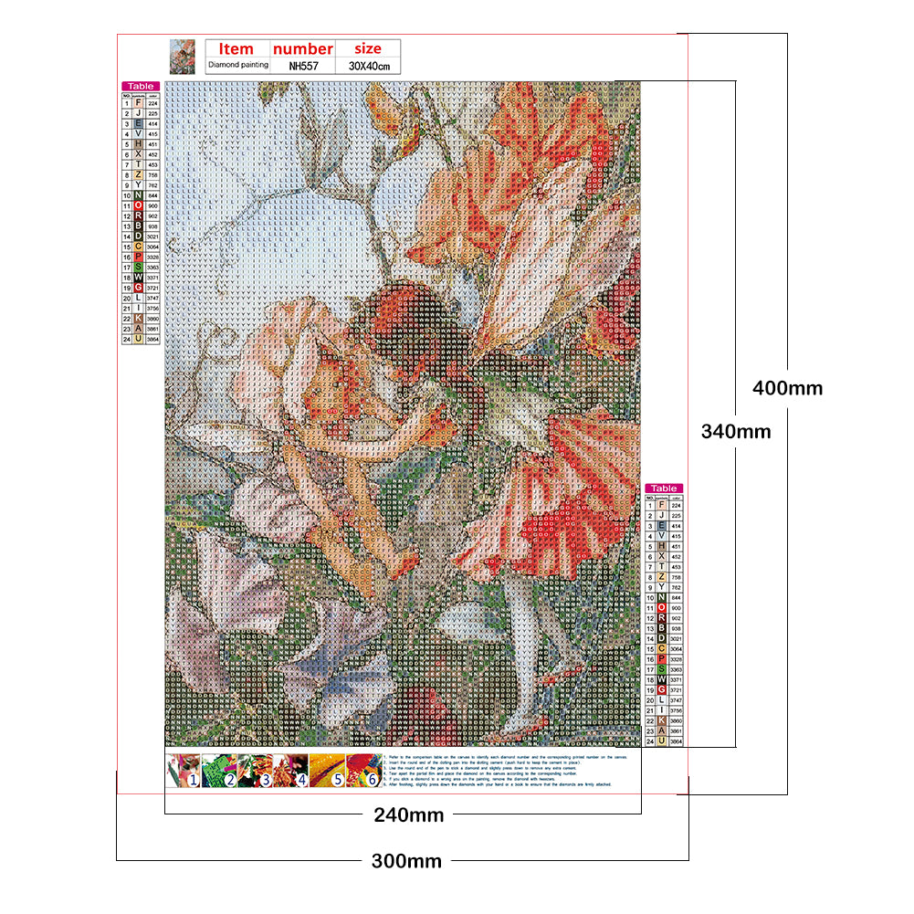 Fairy - Full Round Drill Diamond Painting 30*40CM