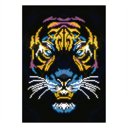 Luminous Tiger - Full Round Drill Diamond Painting 30*40CM